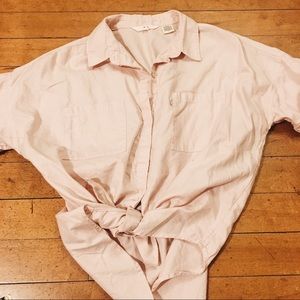 Levi’s Blush Pink Short Sleeved Button-Down